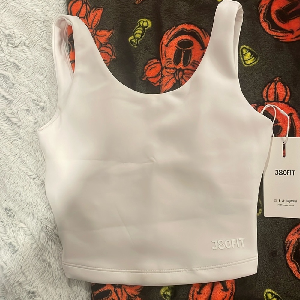 J80Fit Backless tank- white